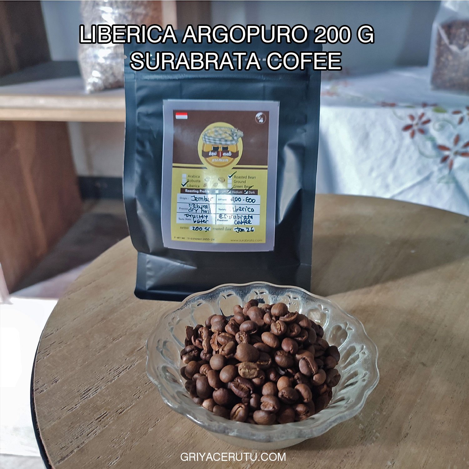 liberica argopuro 200 gram surabrata