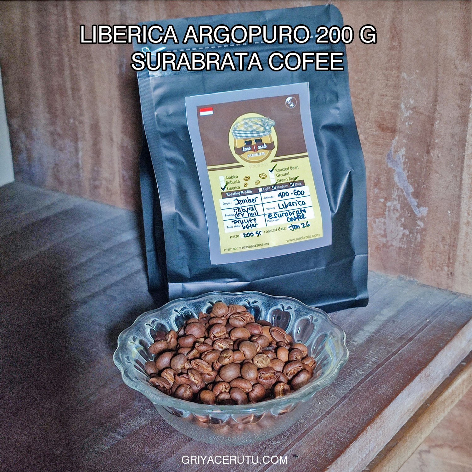liberica argopuro 200 gram surabrata
