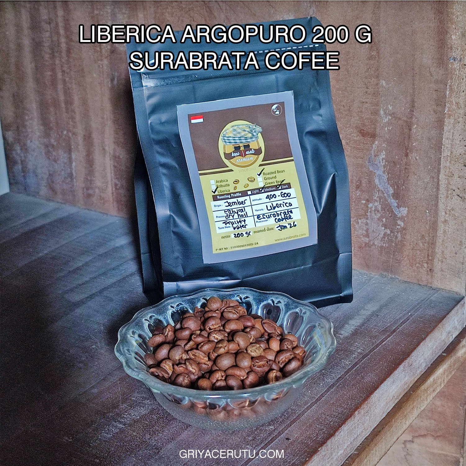 liberica argopuro 200 gram surabrata