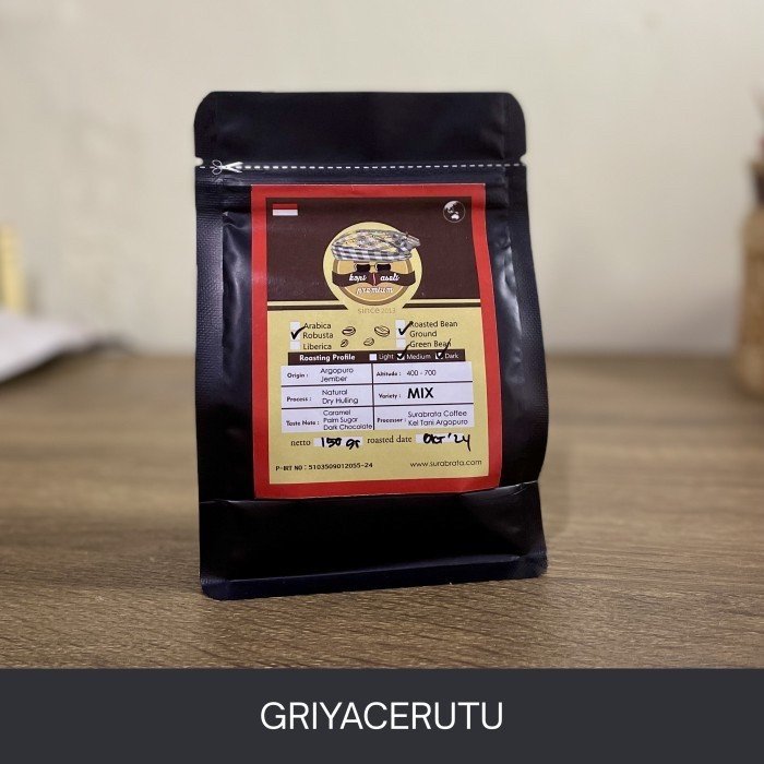 robusta argopuro 150 gram surabrata