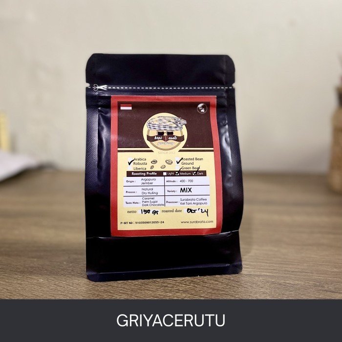 robusta argopuro 150 gram surabrata