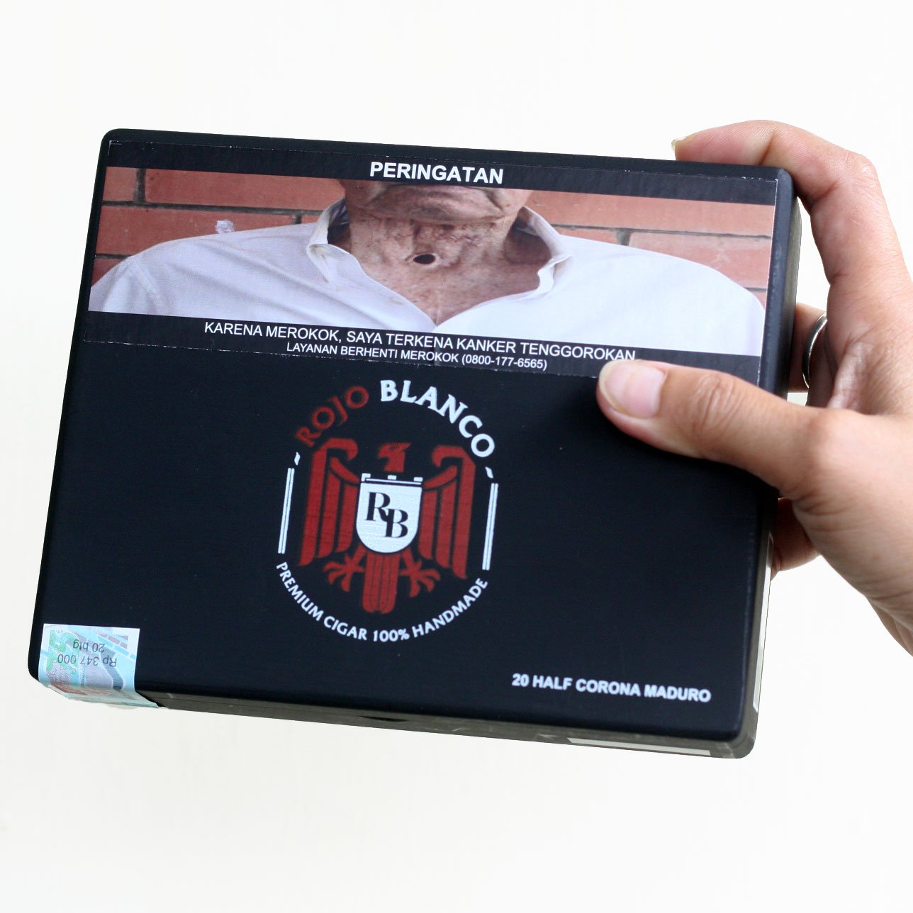 ROJO BLANCO 20 HALF CORONA MADURO - Image 3