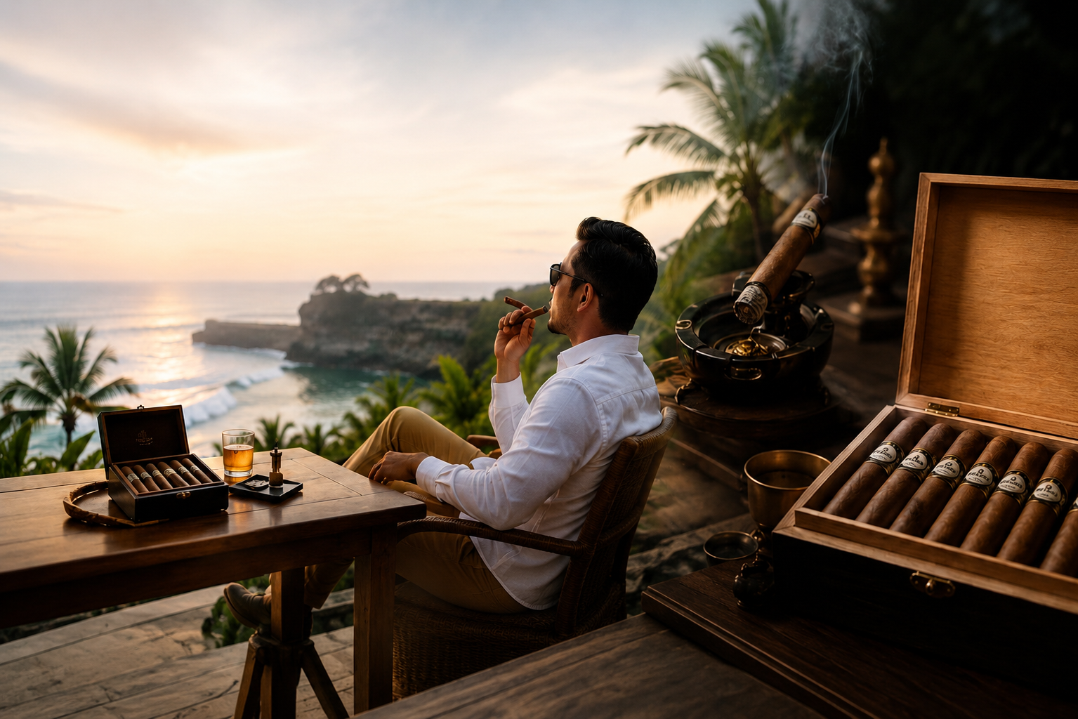 Traveler Malaysia di Bali Order Cerutu Indonesia