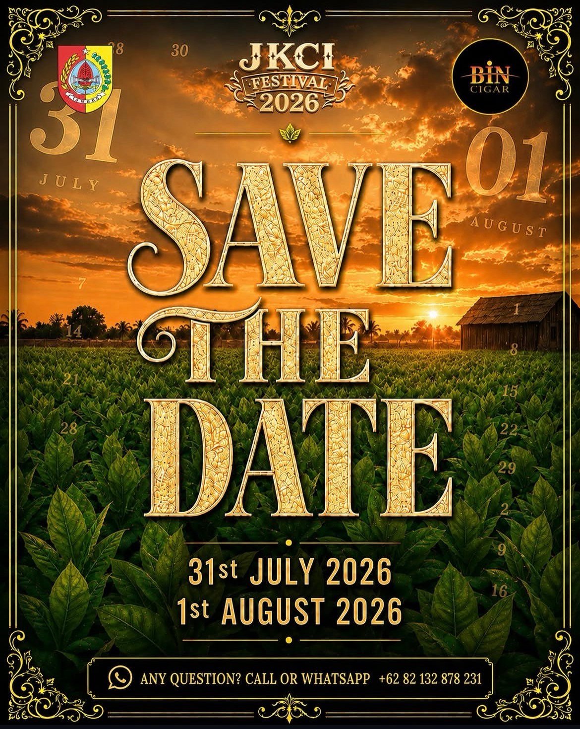Save the Date: JKCI Festival 2026, July 31 - August 1.