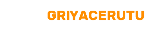 GRIYACERUTU text in orange